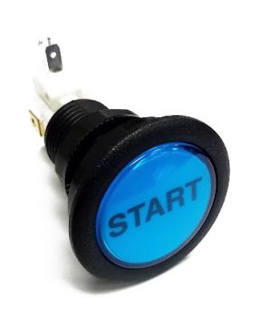 Stern Blue 1.5" Start Button & Lamp Assembly