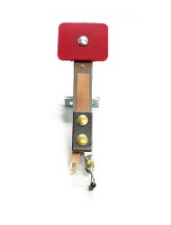 Red Rectangle Stand-Up Target - Rear Mounting