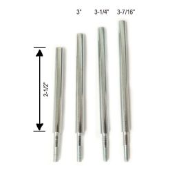 Round Metal Post with #6-32 Threaded Top and #8-32 Threaded Base