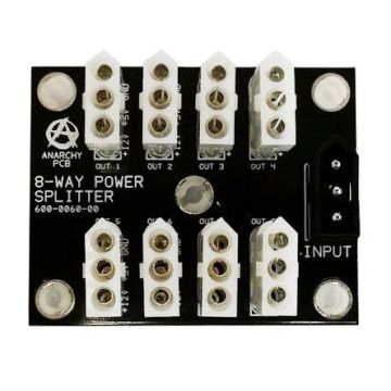 8-Way Power Splitter Board For Stern Pinball Machines Using Whitestar Or SAM Operating Systems