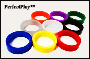 PerfectPlay Colored Silicone Flipper Rubber - Standard Size - Sold  Individually