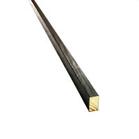 Black Vinyl Wrapped Wood Rail For Playfield Edges - 1-1/8" x 1/2"