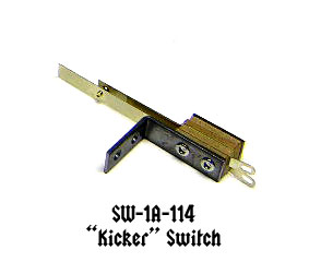 Williams/Bally Slingshot "Kicker" Switch Assembly With Bracket