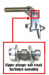 Williams/Bally Plunger And Crank Hardware Assembly