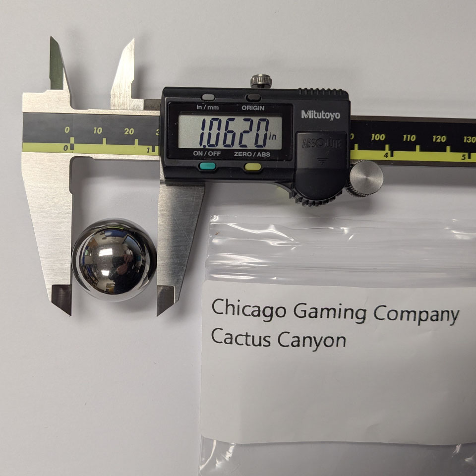 CGC Pinball Diameter