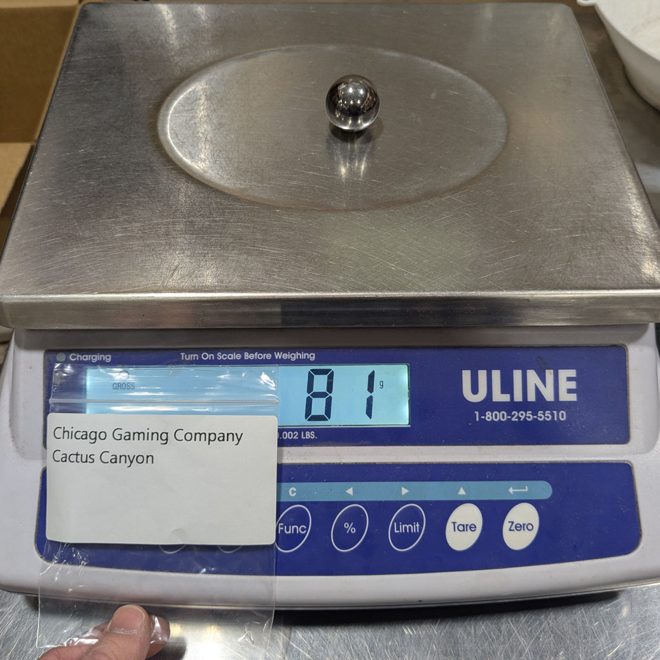 CGC Pinball Weight in Grams