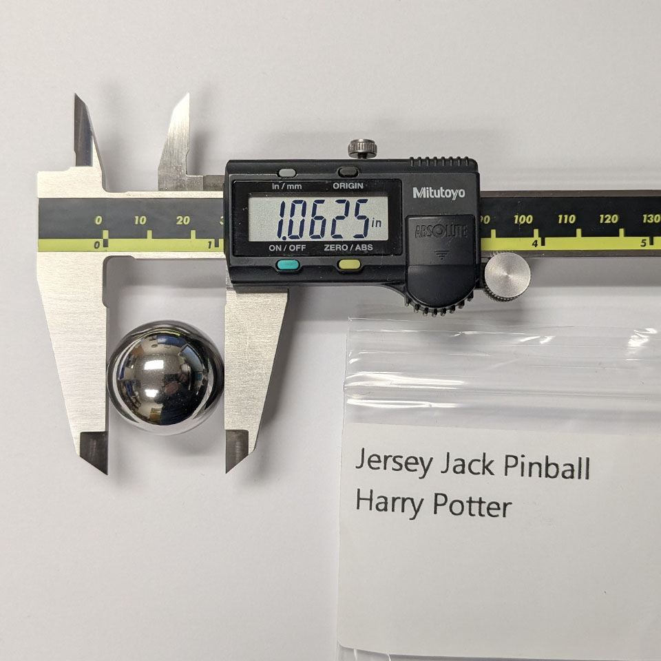 JJP Pinball Diameter