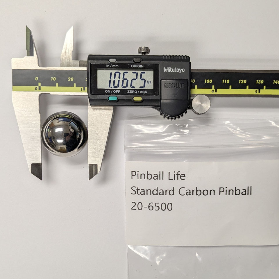 PBL Standard Pinball Diameter